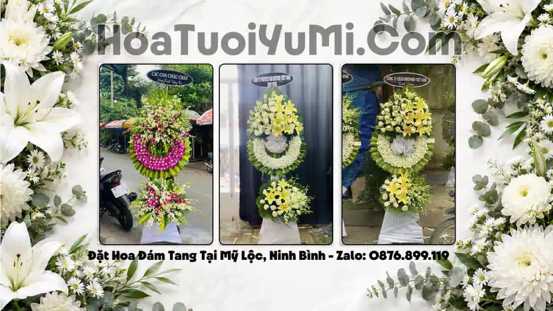 Vòng Hoa Viếng Phường Mỹ Lộc, Ninh Bình - Giao Kịp Giờ