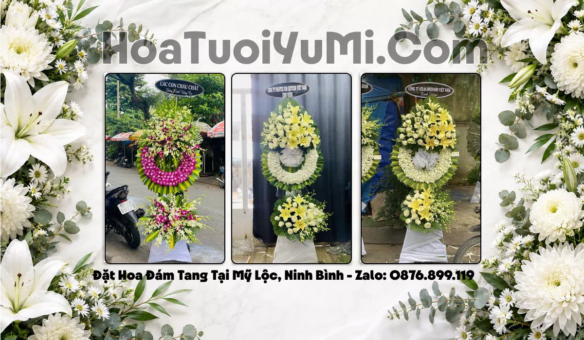 Vòng Hoa Viếng Phường Mỹ Lộc, Ninh Bình - Giao Kịp Giờ