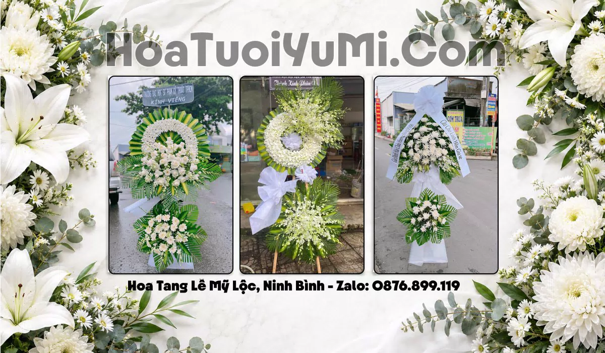 vòng hoa tang lễ Phường Mỹ Lộc Ninh Bình