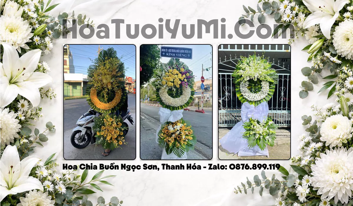 vòng hoa tang lễ tại Phường Ngọc Sơn Thanh Hóa