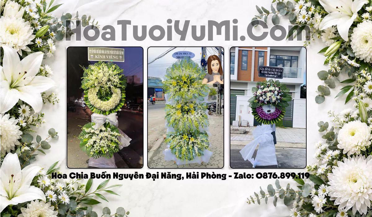 Vòng hoa tang lễ giao tận nơi tại Phường Nguyễn Đại Năng, Hải Phòng