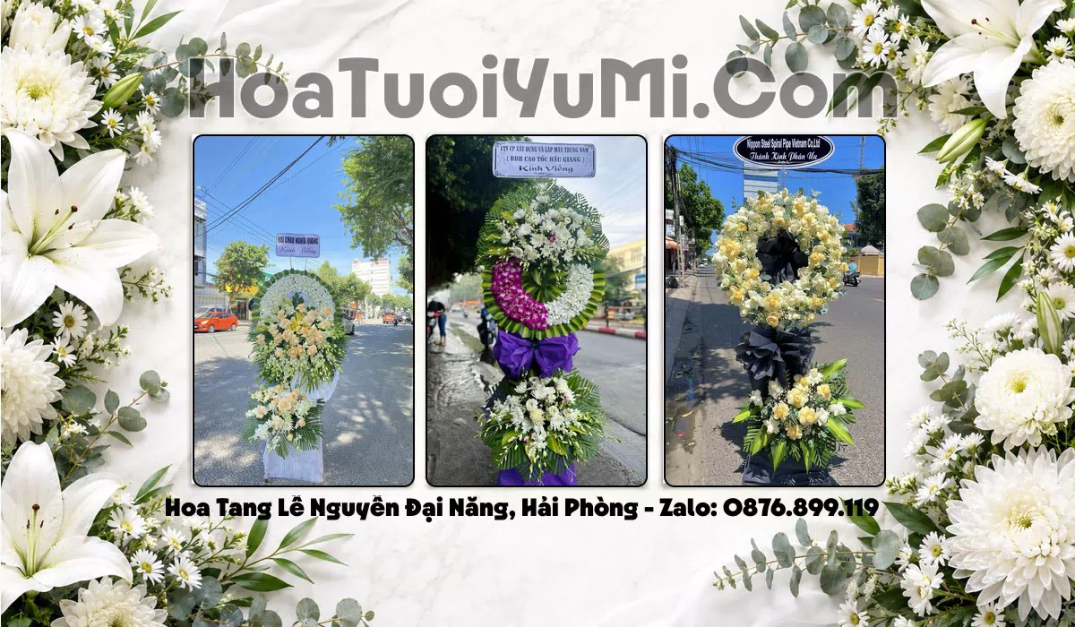Kệ hoa chia buồn giao tận nơi tại Phường Nguyễn Đại Năng, Hải Phòng