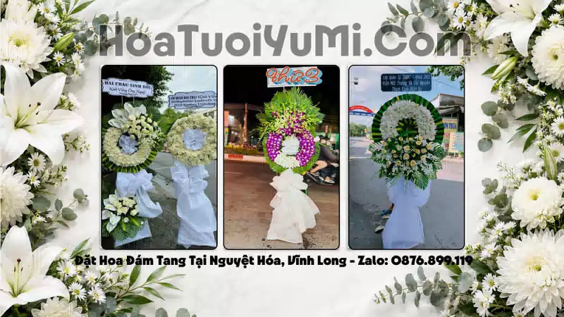 Đặt Vòng Hoa Chia Buồn Tại Nguyệt Hóa, Vĩnh Long