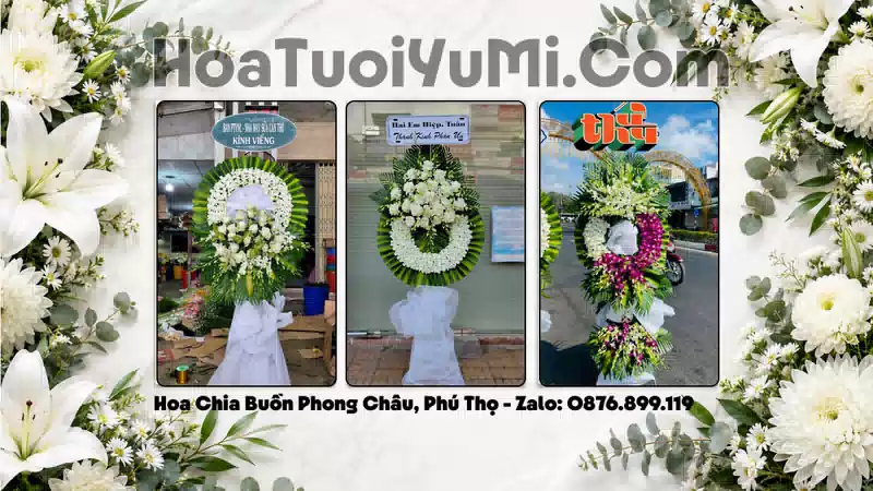 Đặt Hoa Viếng Đám Tang Tại Phường Phong Châu, Tỉnh Phú Thọ