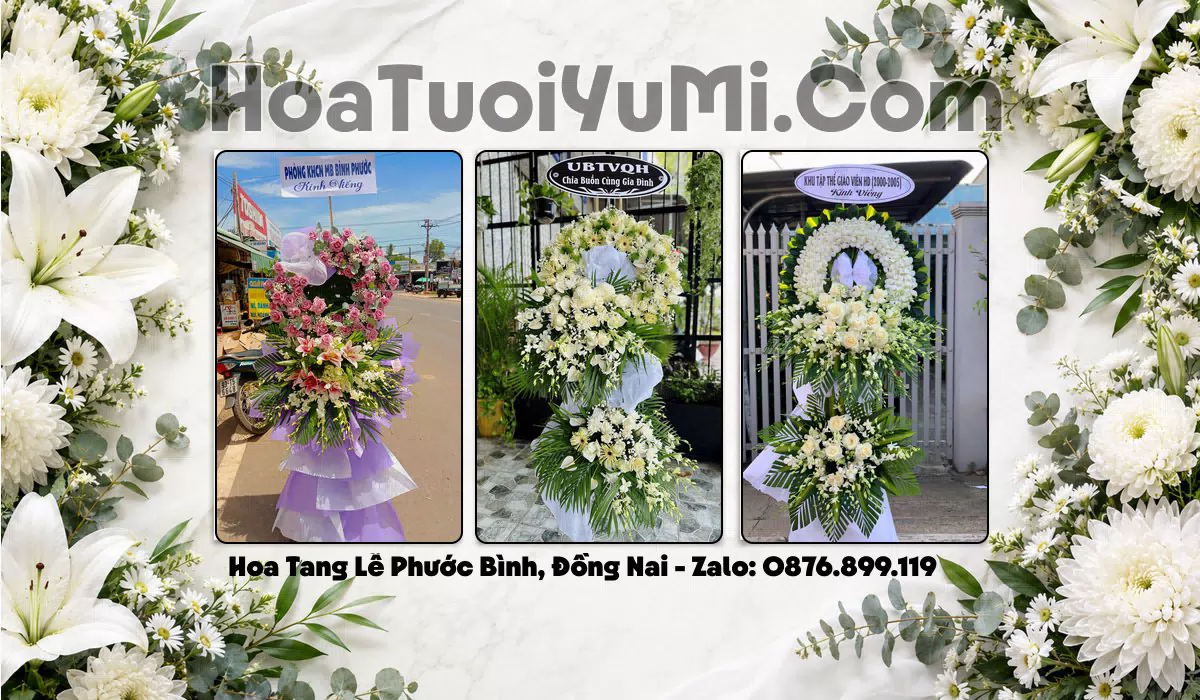 Kệ hoa tang lễ tại Phường Phước Bình, Đồng Nai giao kịp giờ viếng