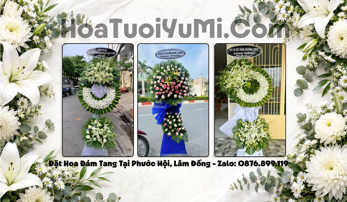 vòng hoa tang lễ Phường Phước Hội