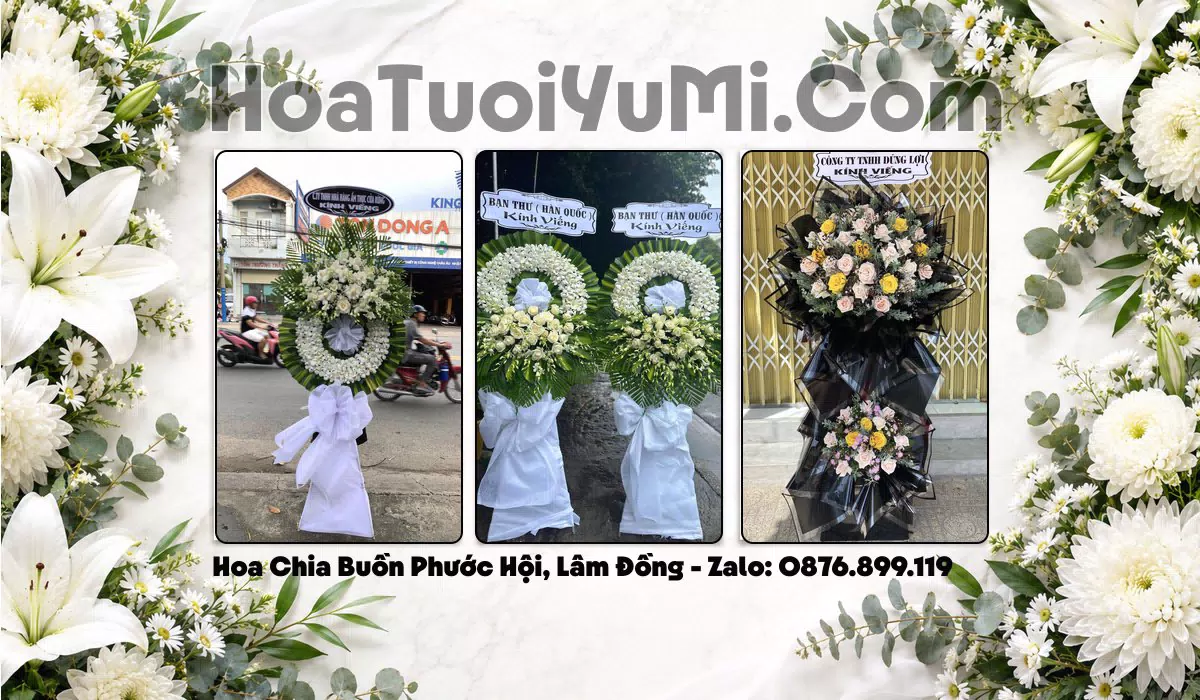kệ hoa viếng đám tang Phường Phước Hội