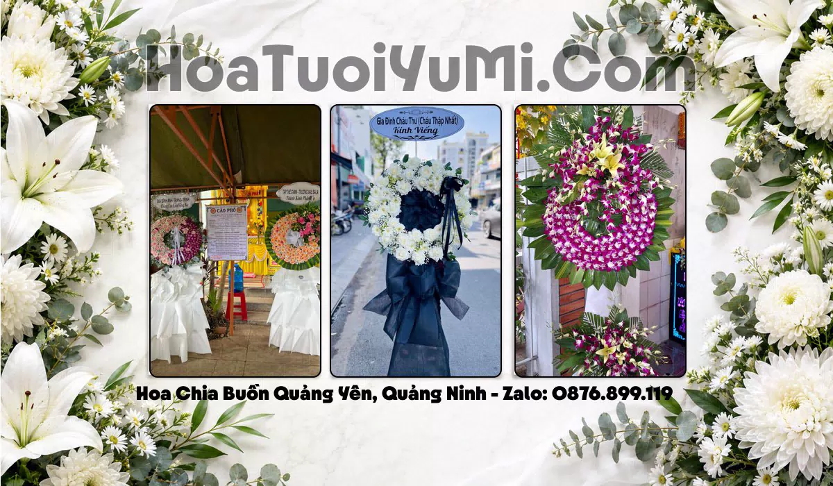 kệ hoa viếng tang lễ Phường Quảng Yên