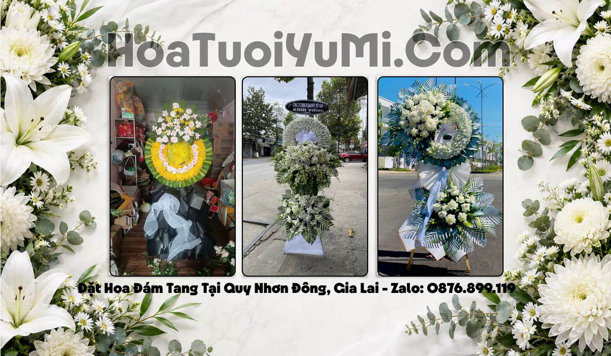 Đặt Vòng Hoa Đám Tang Tại Phường Quy Nhơn Đông, Gia Lai