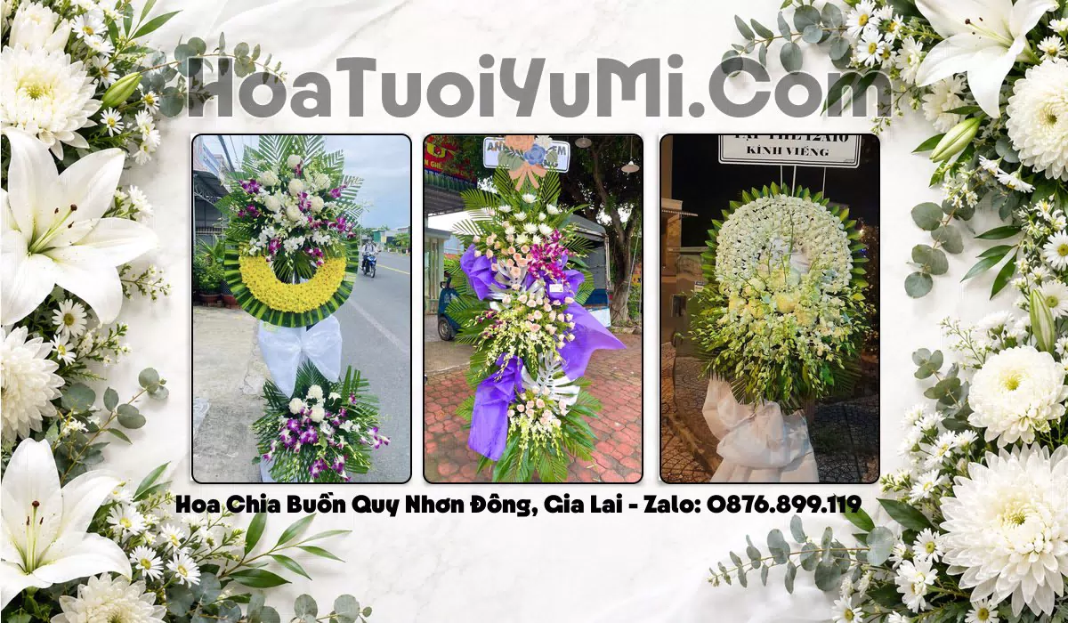 Vòng hoa tang lễ giao tận nơi tại Phường Quy Nhơn Đông