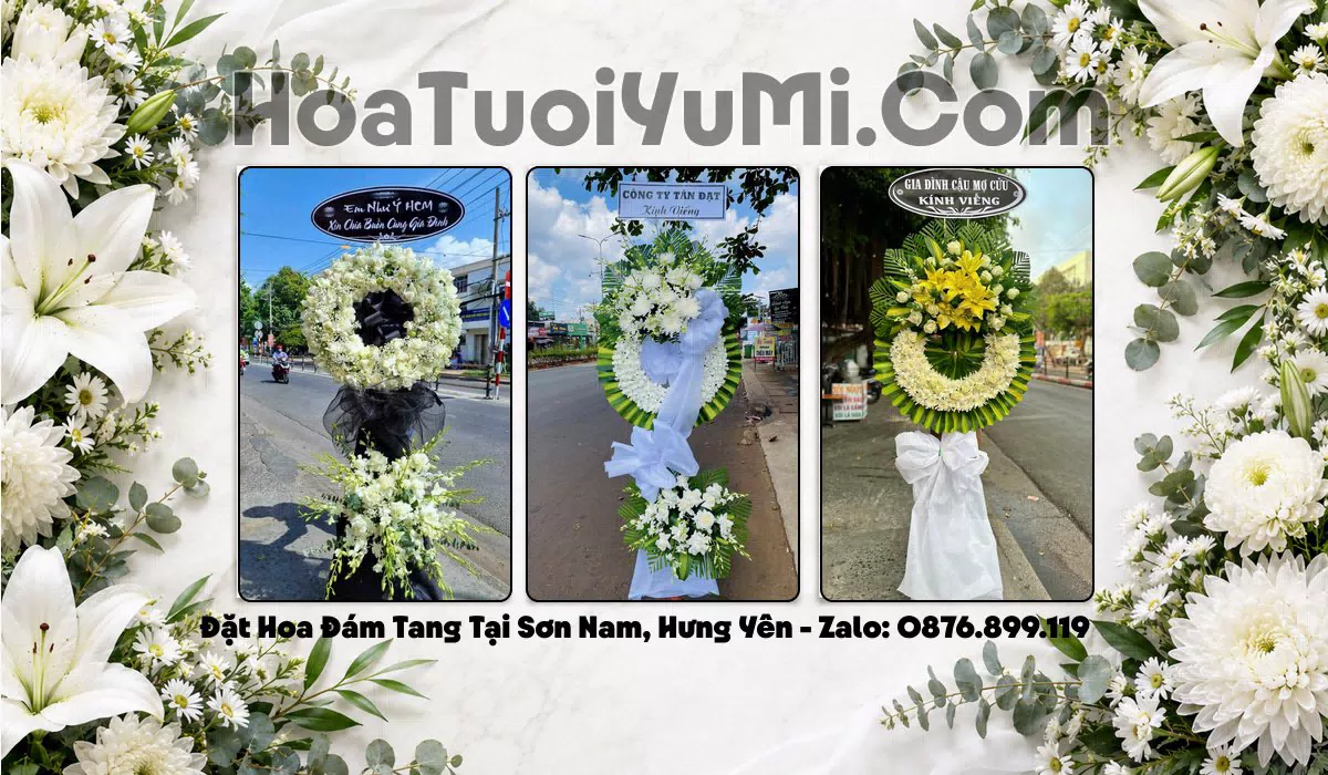 vòng hoa tang lễ Phường Sơn Nam Hưng Yên