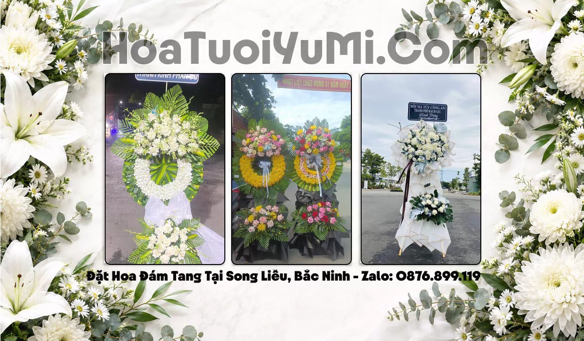 Hoa Phúng Viếng Phường Song Liễu, Bắc Ninh - Giao Tận Nơi