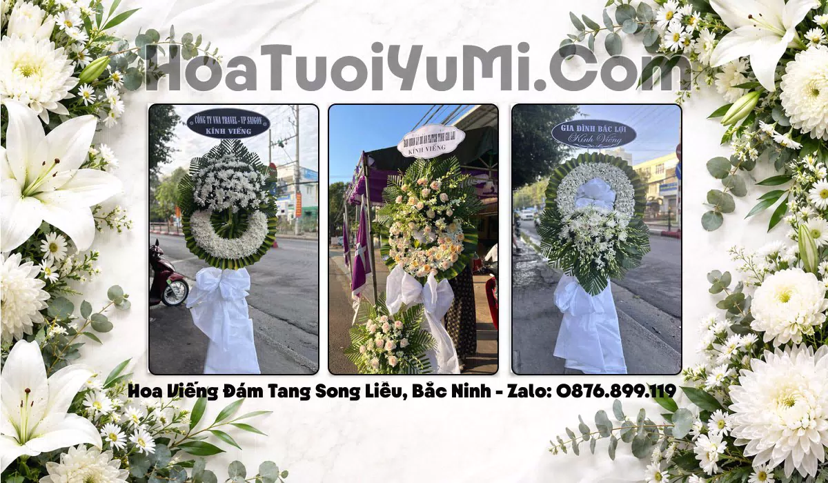 Kệ hoa viếng giao tận nơi tại Phường Song Liễu, Bắc Ninh