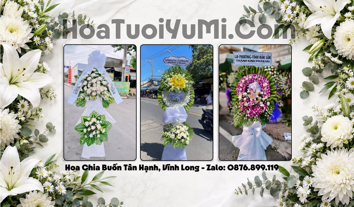 vòng hoa viếng tang lễ Phường Tân Hạnh