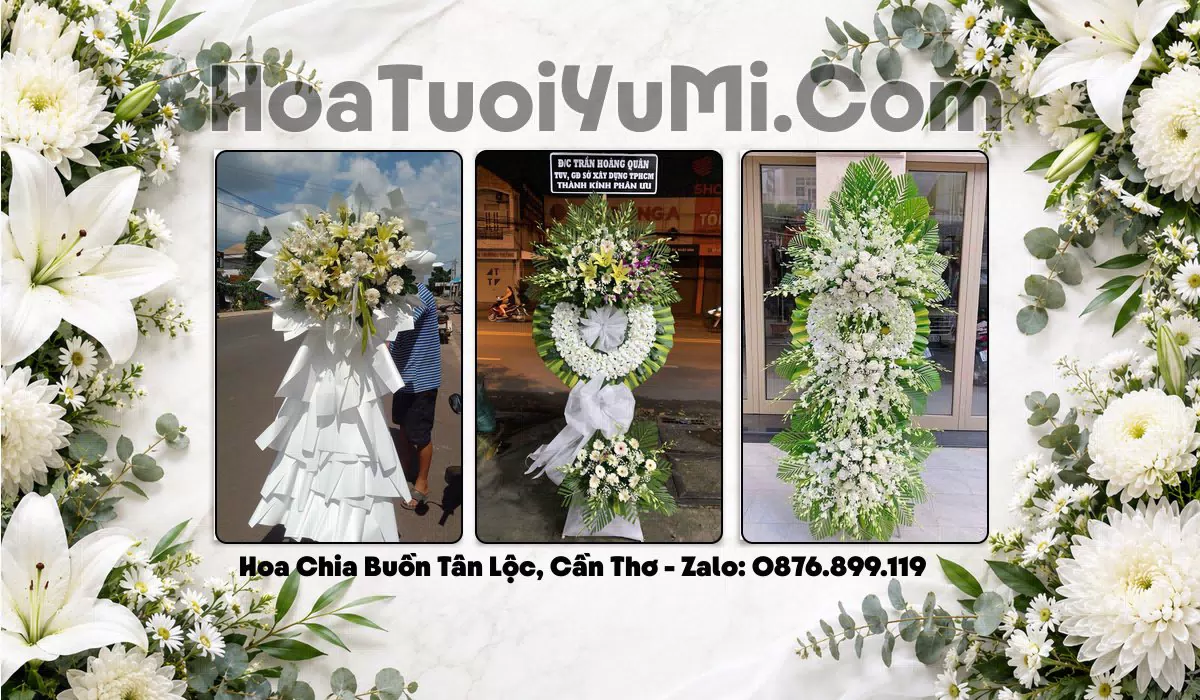 Vòng hoa tang lễ giao tại Phường Tân Lộc, Cần Thơ