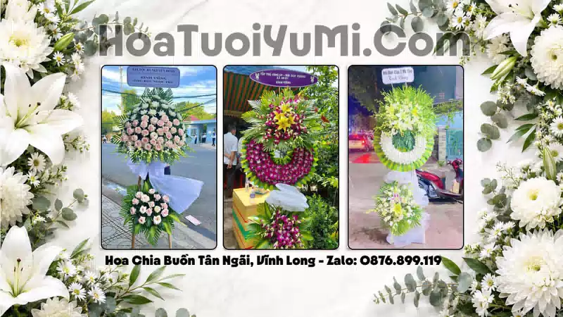 Vòng Hoa Viếng Phường Tân Ngãi, Vĩnh Long - Giao Kịp Giờ