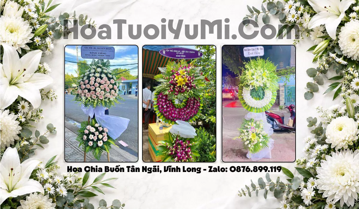 Vòng Hoa Viếng Phường Tân Ngãi, Vĩnh Long - Giao Kịp Giờ