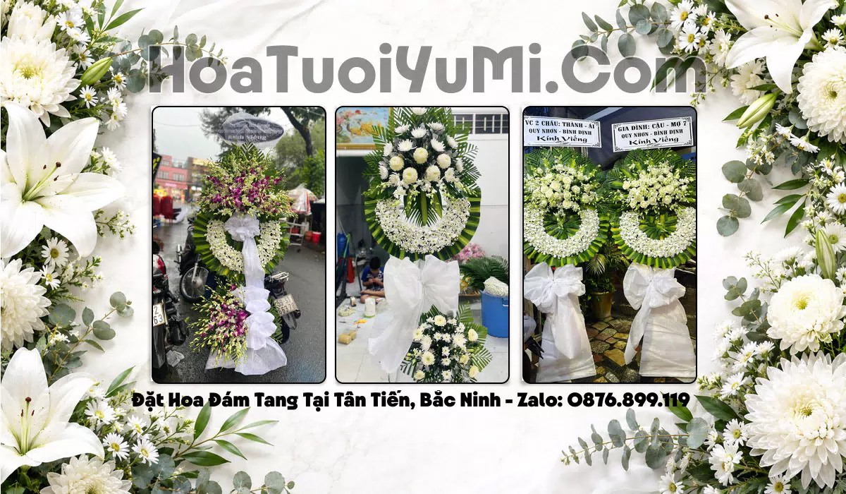 Vòng Hoa Viếng Phường Tân Tiến, Tỉnh Bắc Ninh - Giao Ngay
