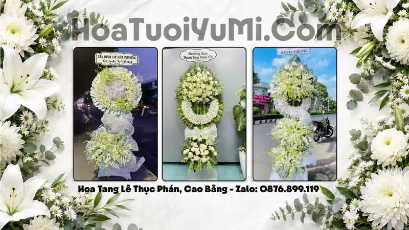 Đặt Hoa Viếng Đám Tang Tại Phường Thục Phán, Cao Bằng
