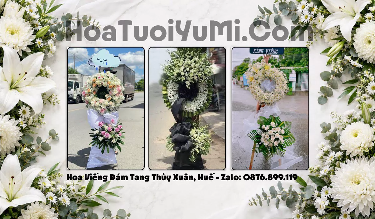 kệ hoa viếng Phường Thủy Xuân