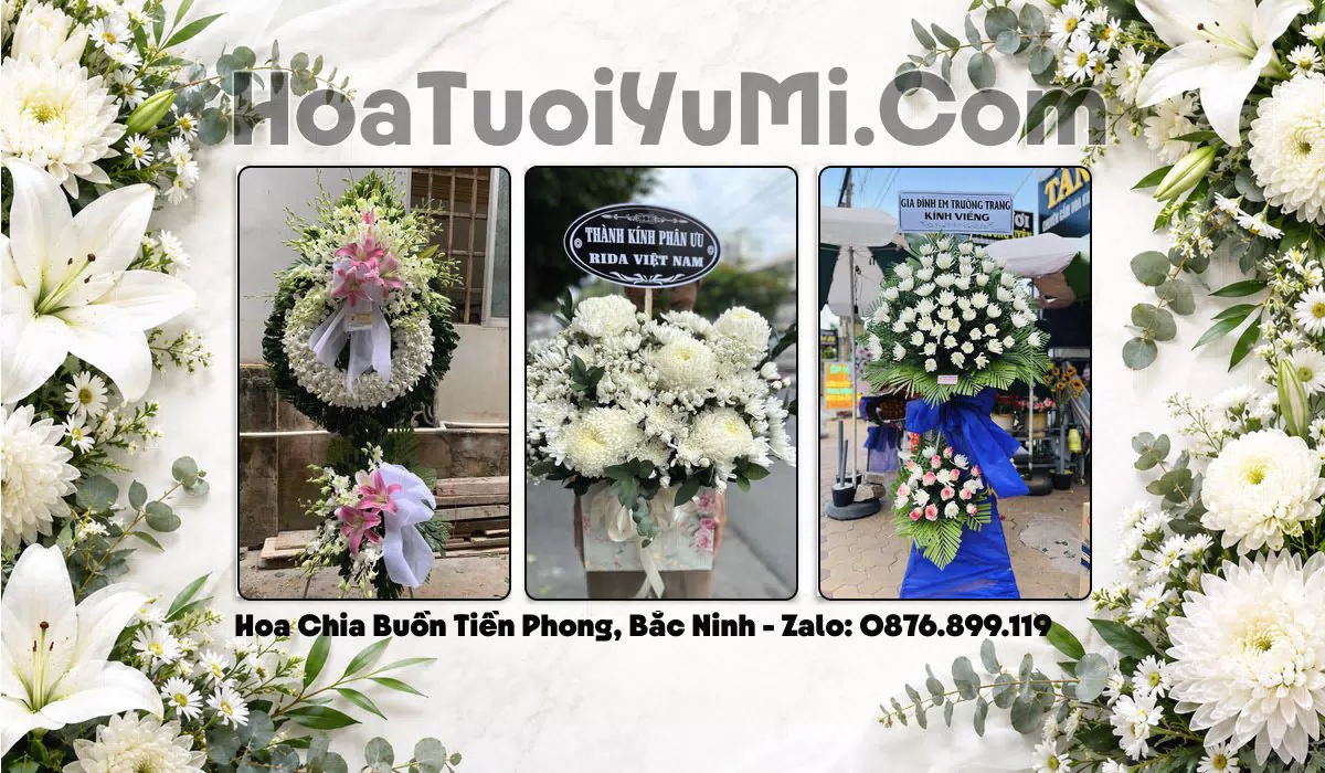 vòng hoa tang lễ Phường Tiền Phong Bắc Ninh
