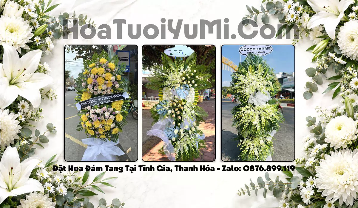 kệ hoa viếng Tĩnh Gia