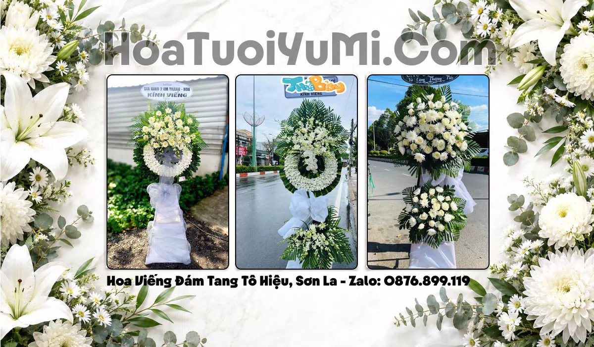 Kệ hoa viếng tang lễ tại Phường Tô Hiệu, Tỉnh Sơn La