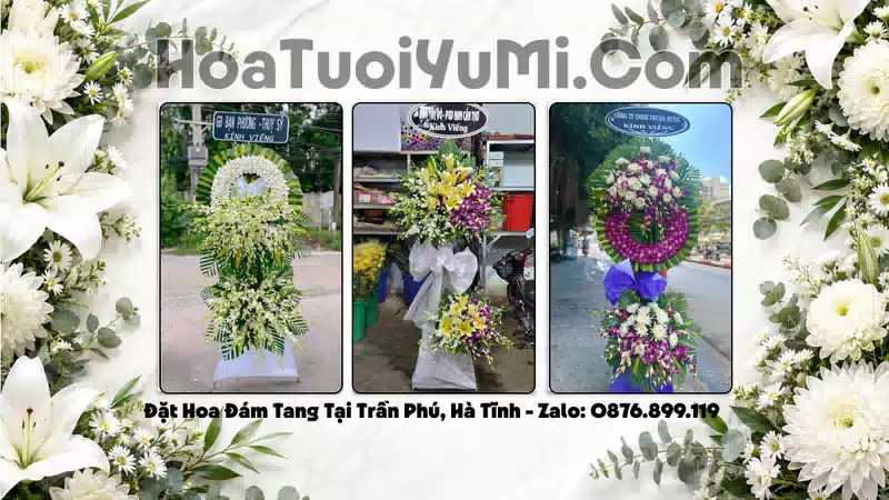 Đặt Hoa Viếng Đám Tang Tại Phường Trần Phú, Tỉnh Hà Tĩnh