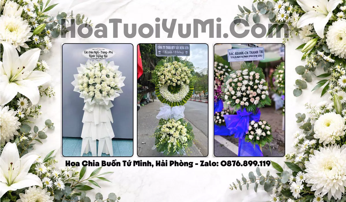 vòng hoa tang lễ tại Phường Tứ Minh Hải Phòng