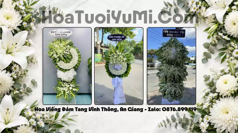 Vòng Hoa Viếng Phường Vĩnh Thông, An Giang - Giao Kịp Giờ