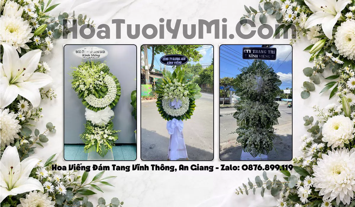 Vòng Hoa Viếng Phường Vĩnh Thông, An Giang - Giao Kịp Giờ