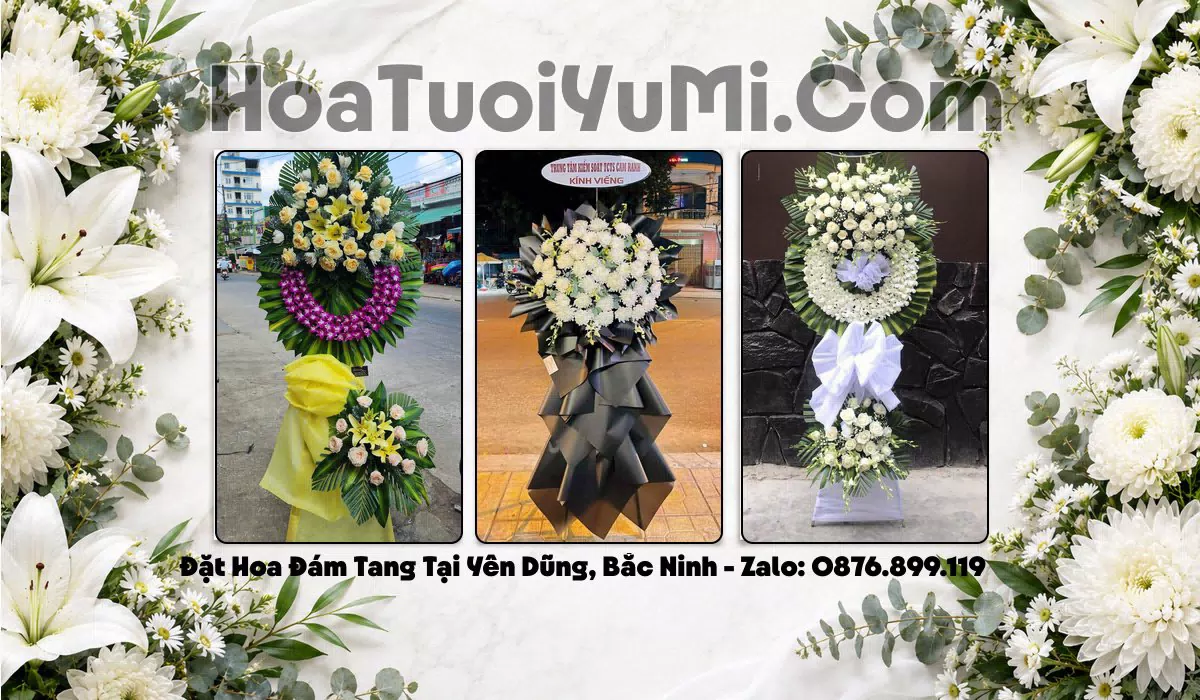 Đặt Vòng Hoa Tang Lễ Tại Phường Yên Dũng, Tỉnh Bắc Ninh