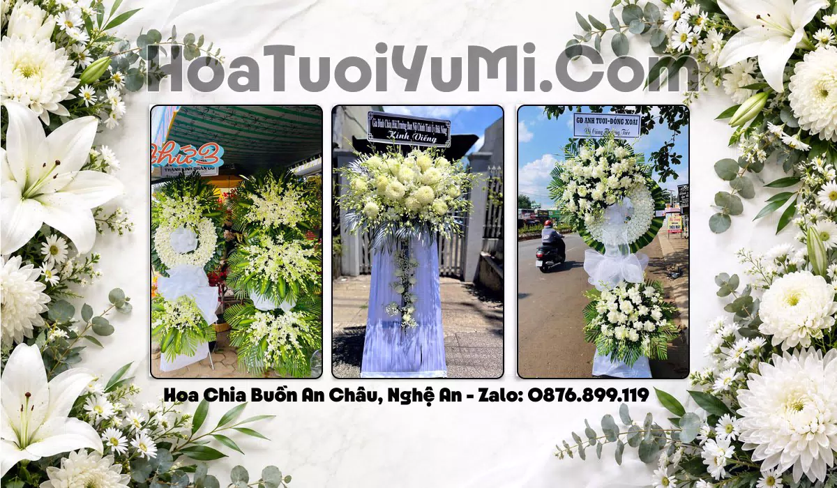 vòng hoa tang lễ tại Xã An Châu, Nghệ An