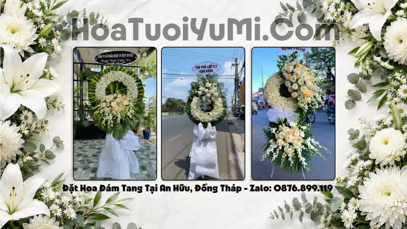 Vòng Hoa Viếng Xã An Hữu, Tỉnh Đồng Tháp - Giao Kịp Giờ