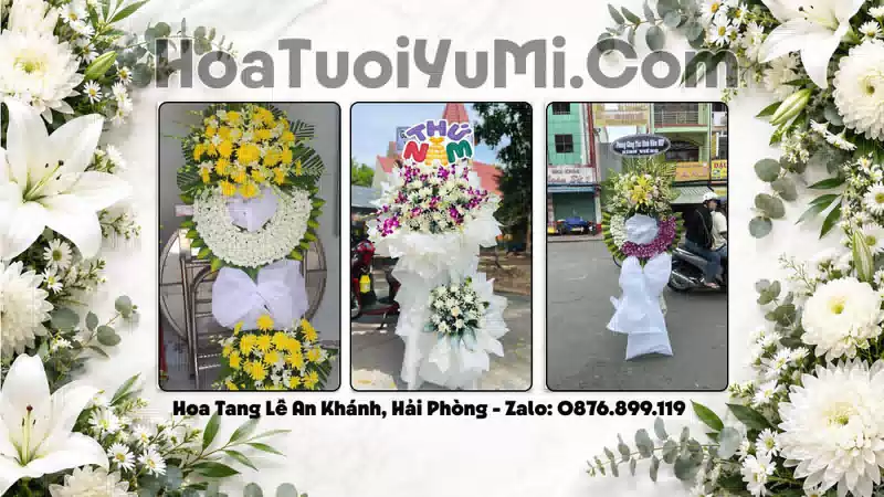 Vòng Hoa Viếng Xã An Khánh, Hải Phòng - Giao Kịp Giờ