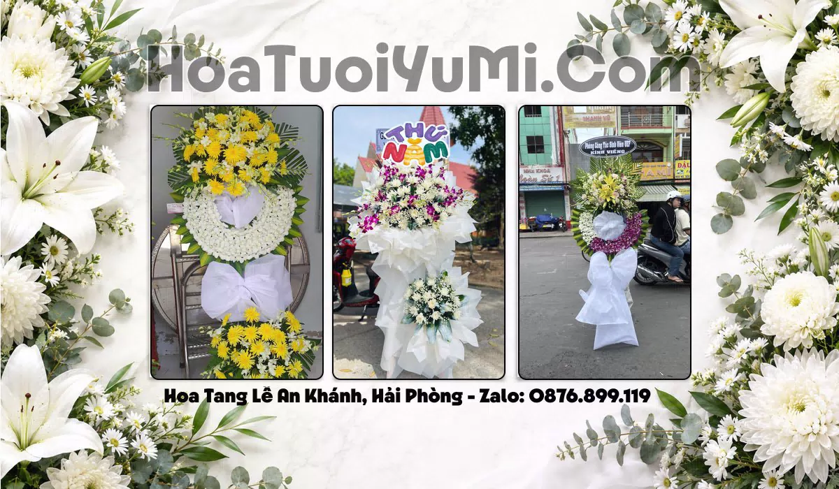 Vòng Hoa Viếng Xã An Khánh, Hải Phòng - Giao Kịp Giờ