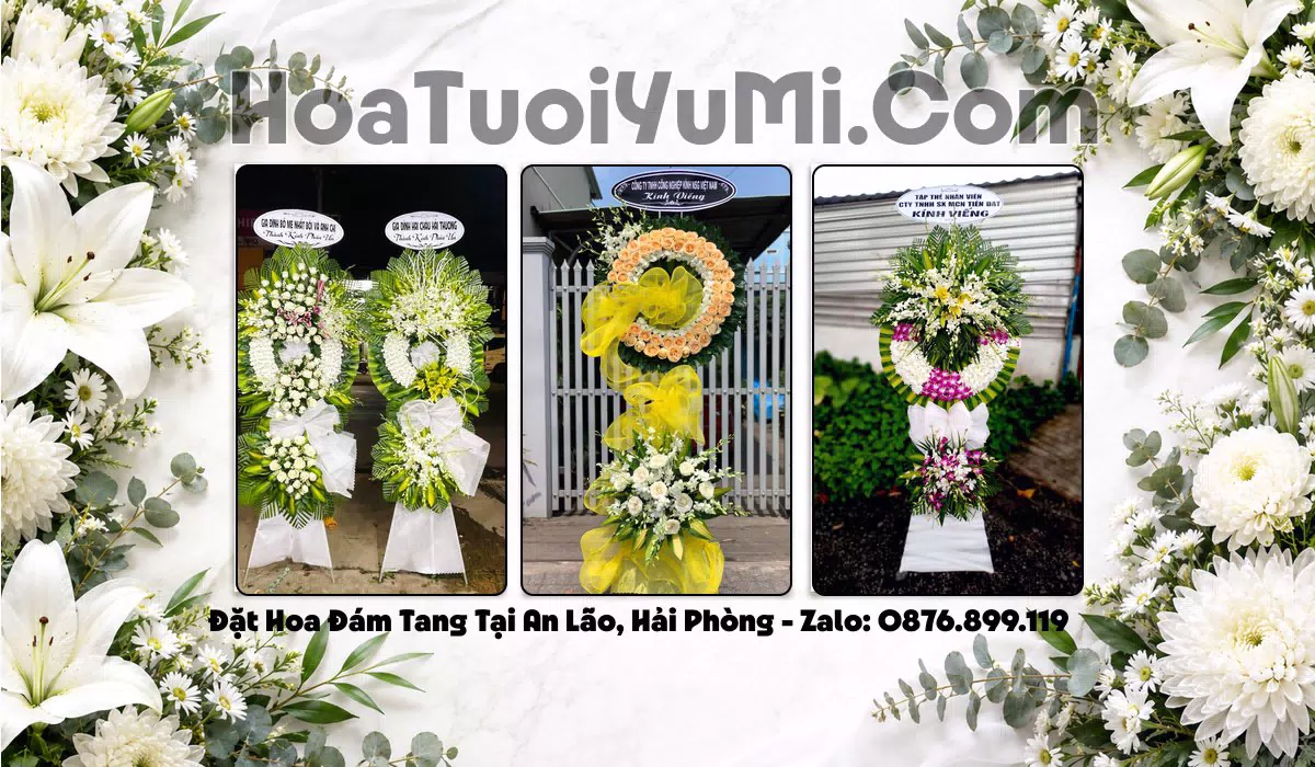 vòng hoa tang lễ Xã An Lão