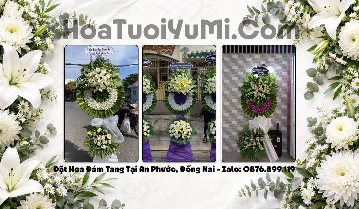 kệ hoa tang lễ giao kịp giờ viếng Xã An Phước