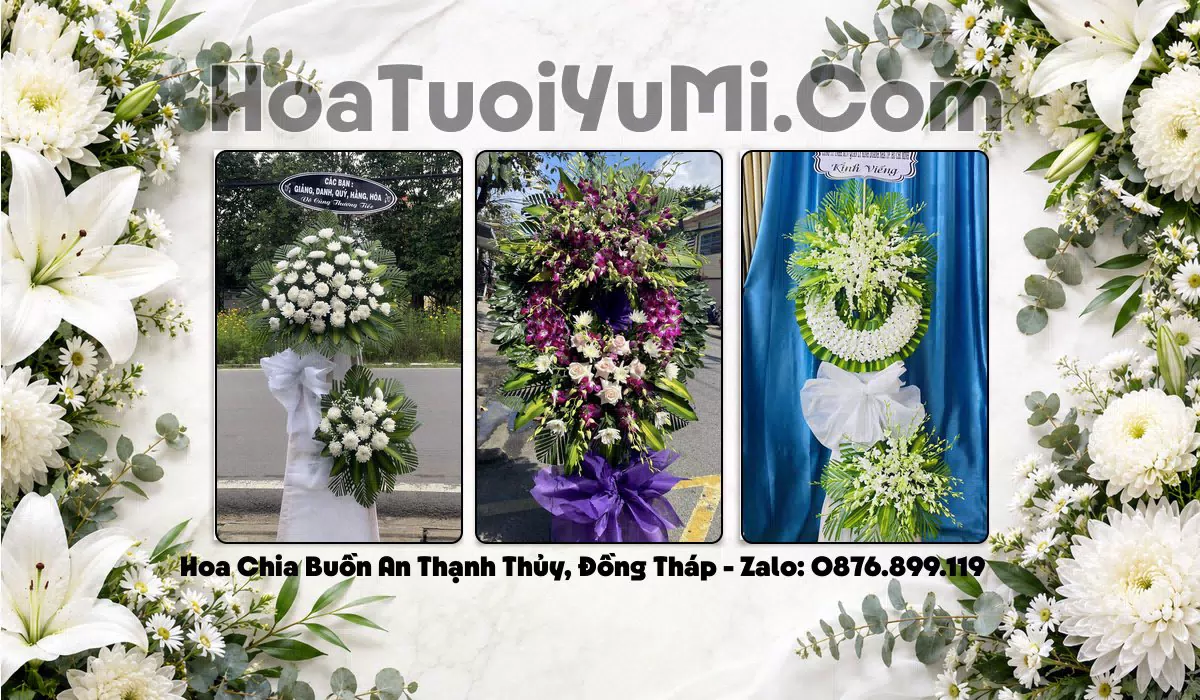 vòng hoa tang lễ tại Xã An Thạnh Thủy, Đồng Tháp