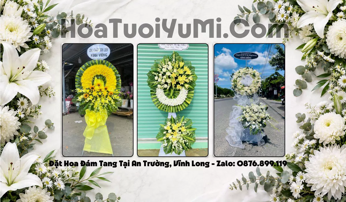 Kệ hoa viếng đám tang tại Xã An Trường