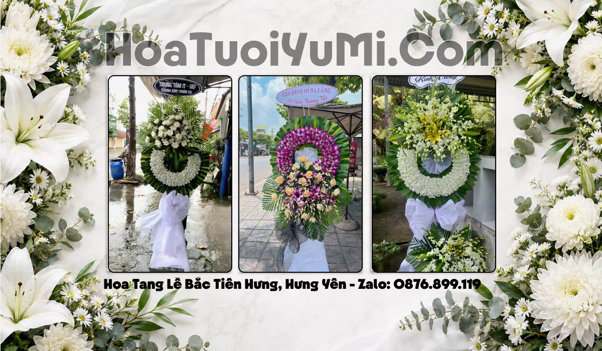 vòng hoa tang lễ Xã Bắc Tiên Hưng