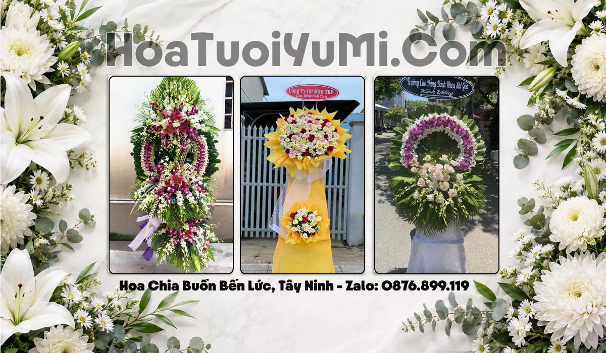 kệ hoa viếng đám tang Xã Bến Lức