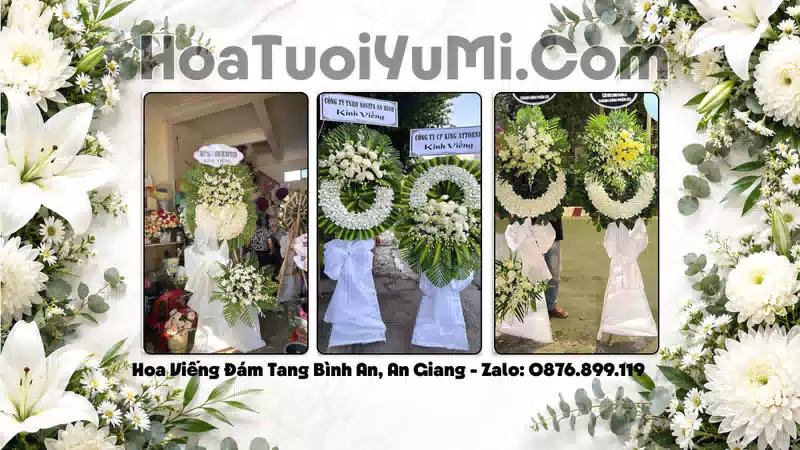 Đặt Hoa Viếng Đám Tang Tại Xã Bình An, An Giang