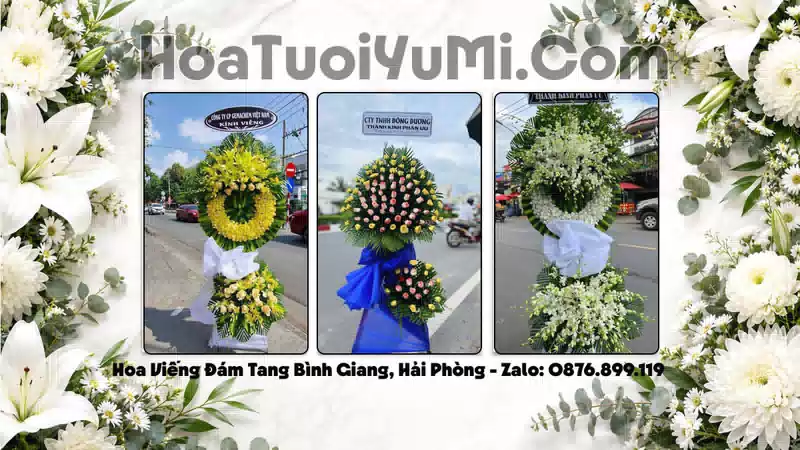 Đặt Hoa Viếng Đám Tang Tại Xã Bình Giang, Hải Phòng