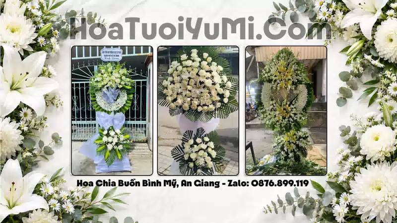 Vòng Hoa Viếng Xã Bình Mỹ, Tỉnh An Giang - Giao Kịp Giờ