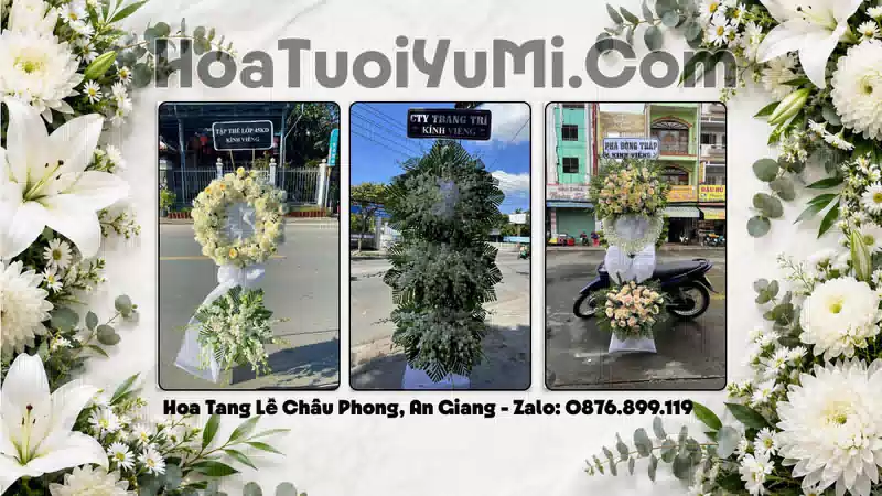 Đặt Vòng Hoa Đám Tang Tại Xã Châu Phong, An Giang