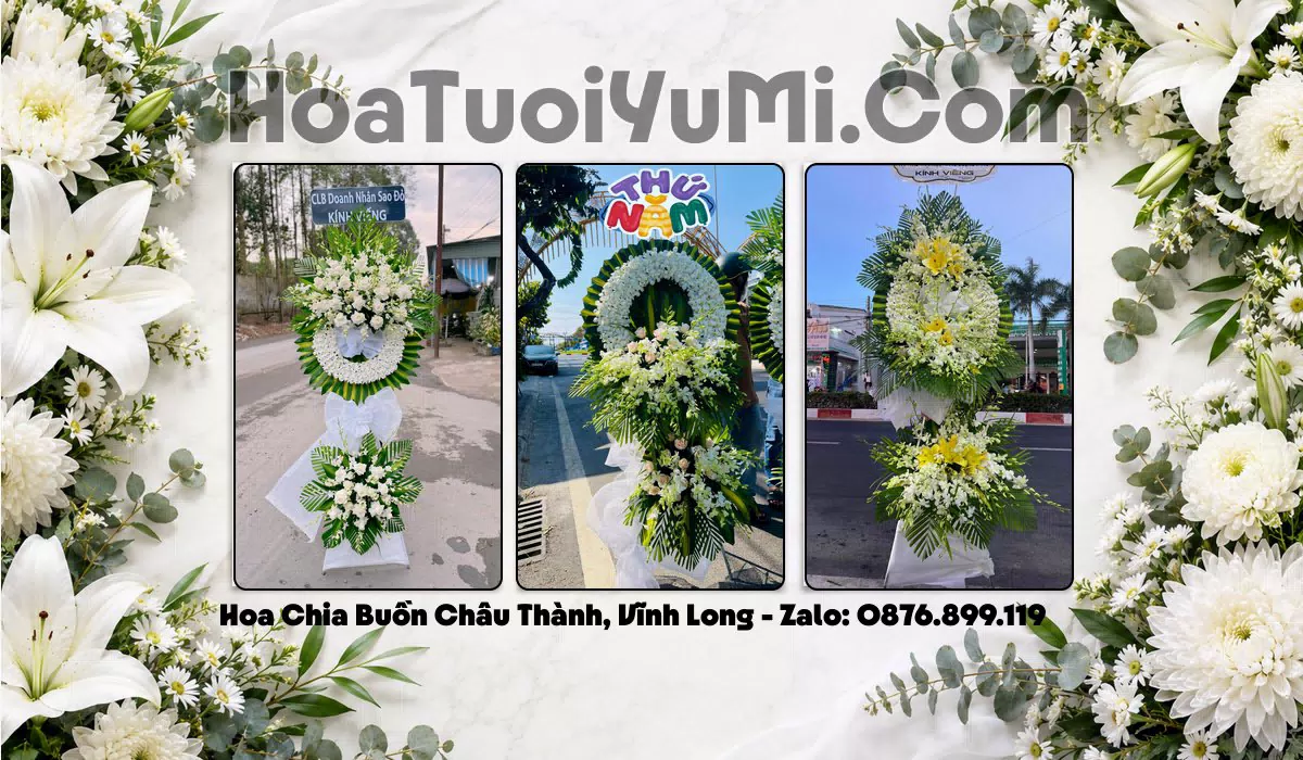 vòng hoa tang lễ Xã Châu Thành, Tỉnh Vĩnh Long