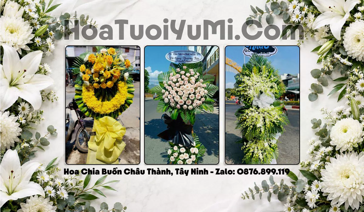 vòng hoa chia buồn Xã Châu Thành Tây Ninh