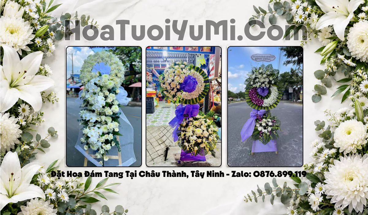 kệ hoa viếng đám tang Xã Châu Thành Tây Ninh