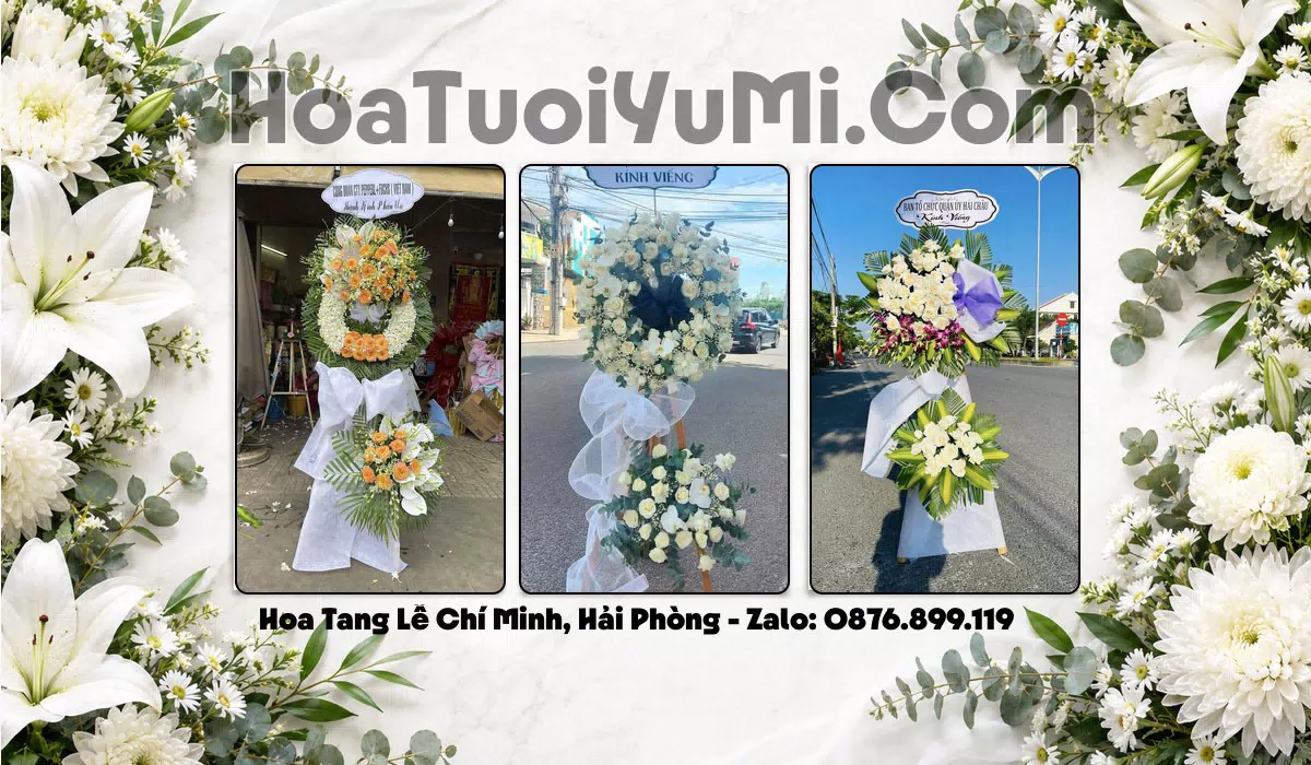 vòng hoa viếng giao tận nơi tại Xã Chí Minh, Hải Phòng